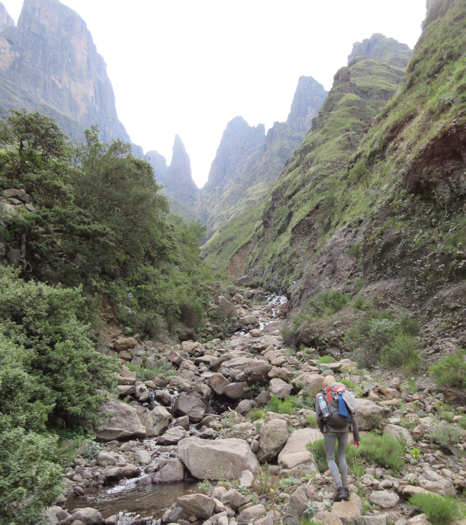 Start of the pass