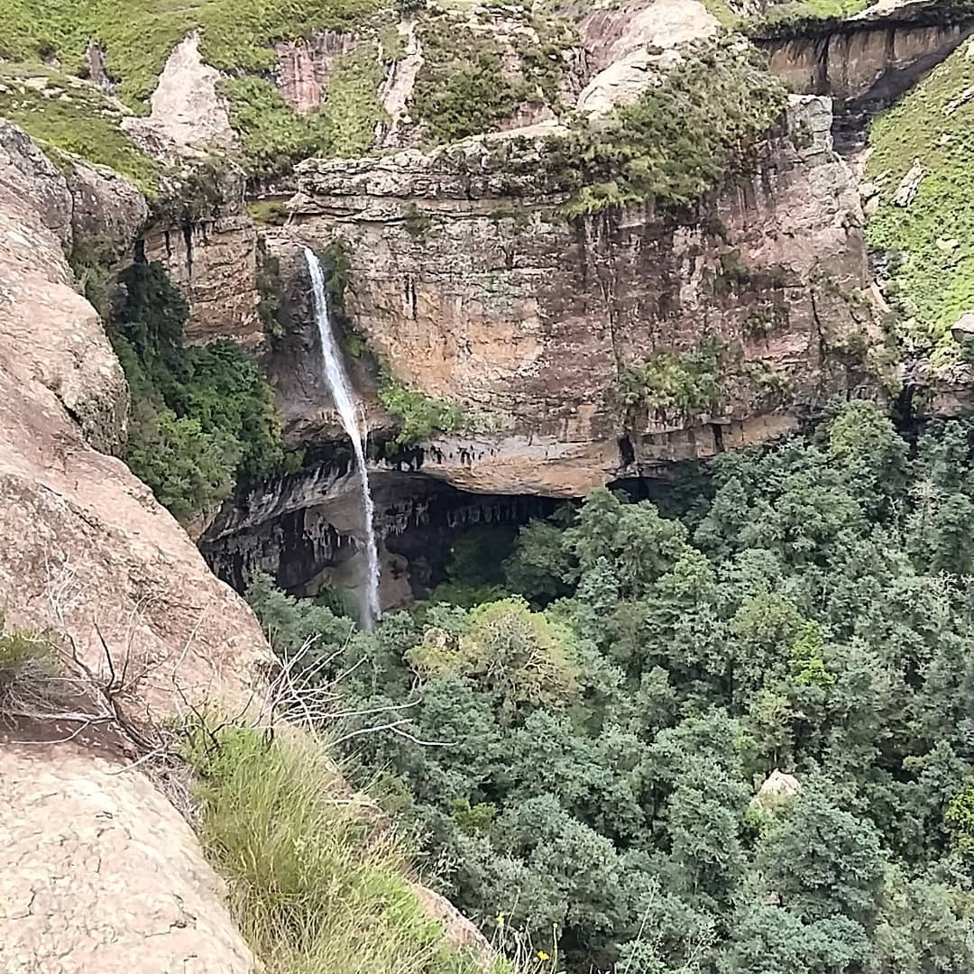 Gudu Falls from Witsieshoek Mountain Lodge