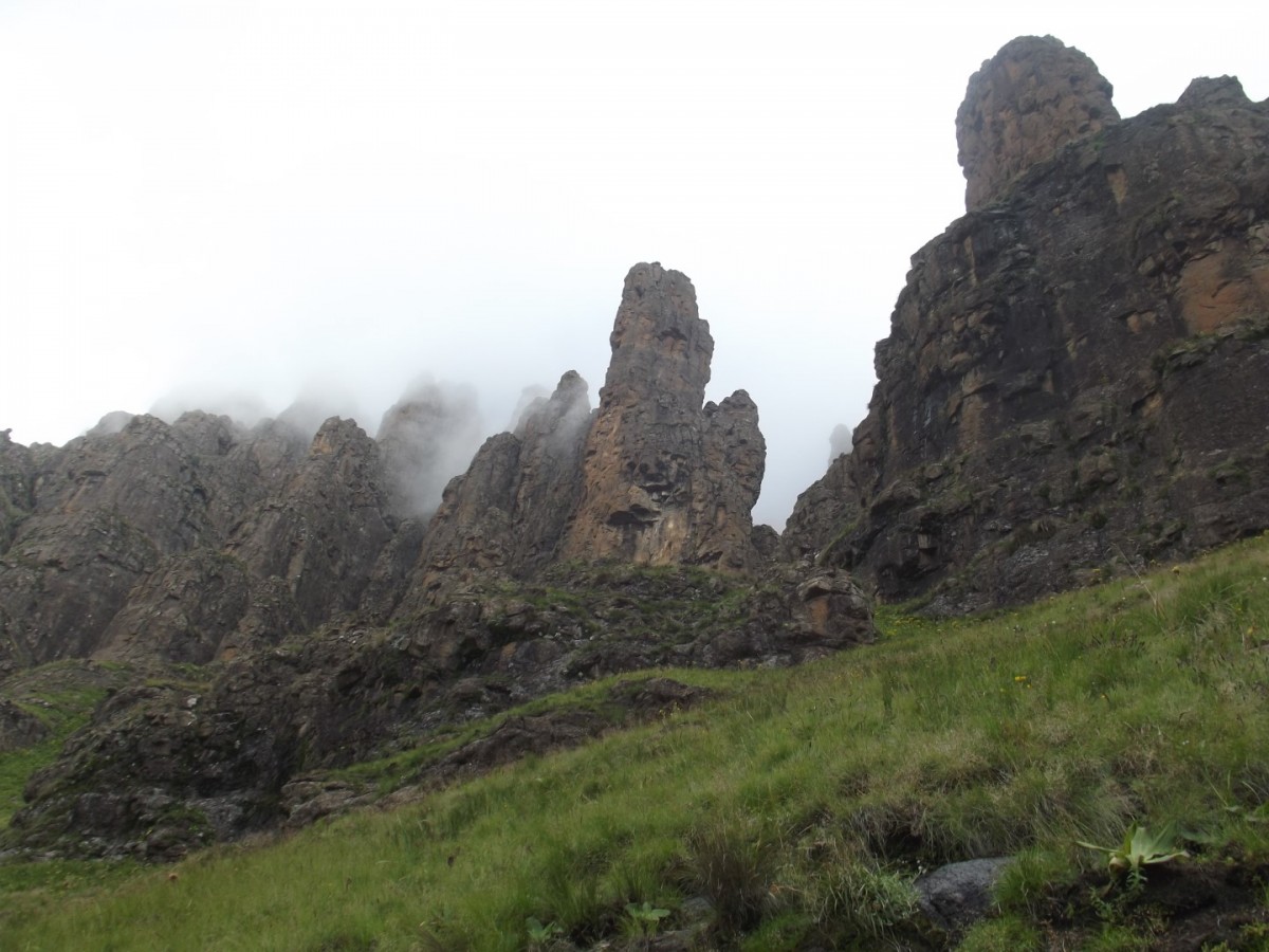 Organ Pipes Pass from Cathedral Peak Reserve